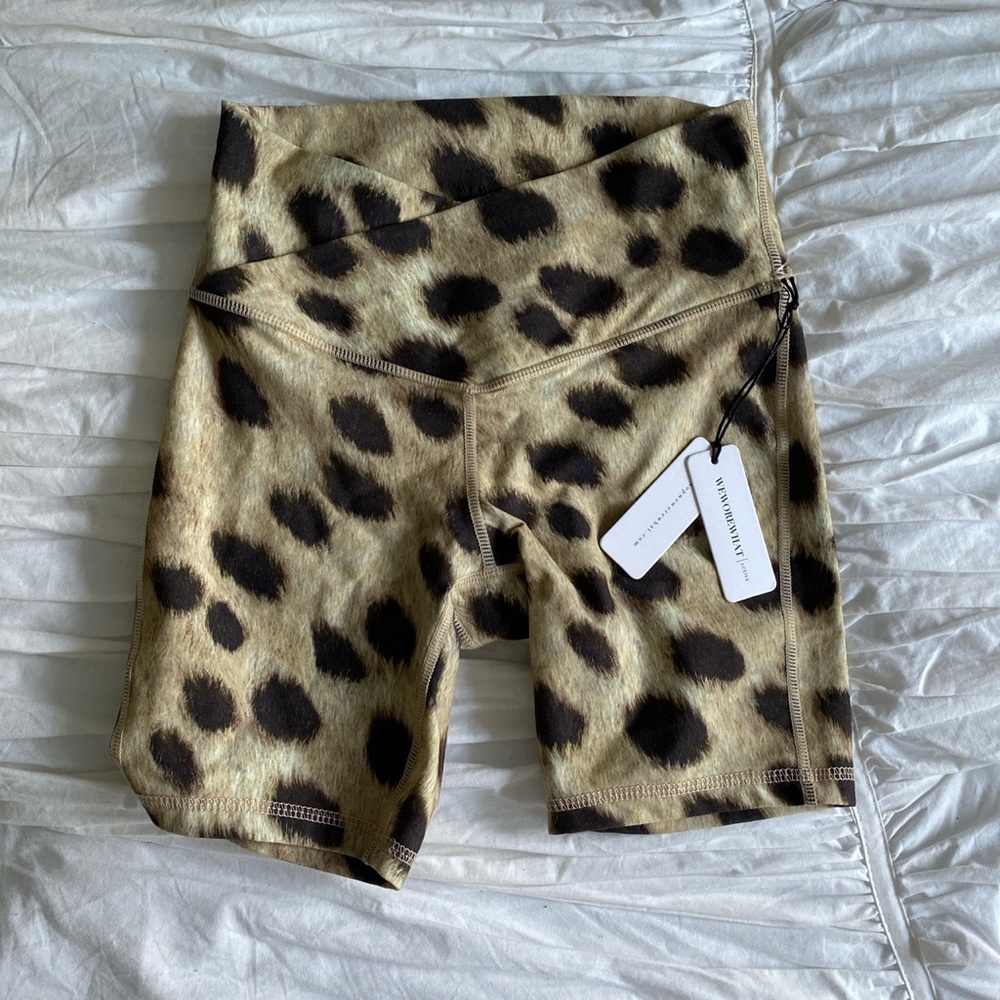 Weworewhat cheetah biker short